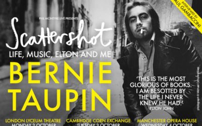 Bernie Taupin to Appear in London, Cambridge, And Manchester