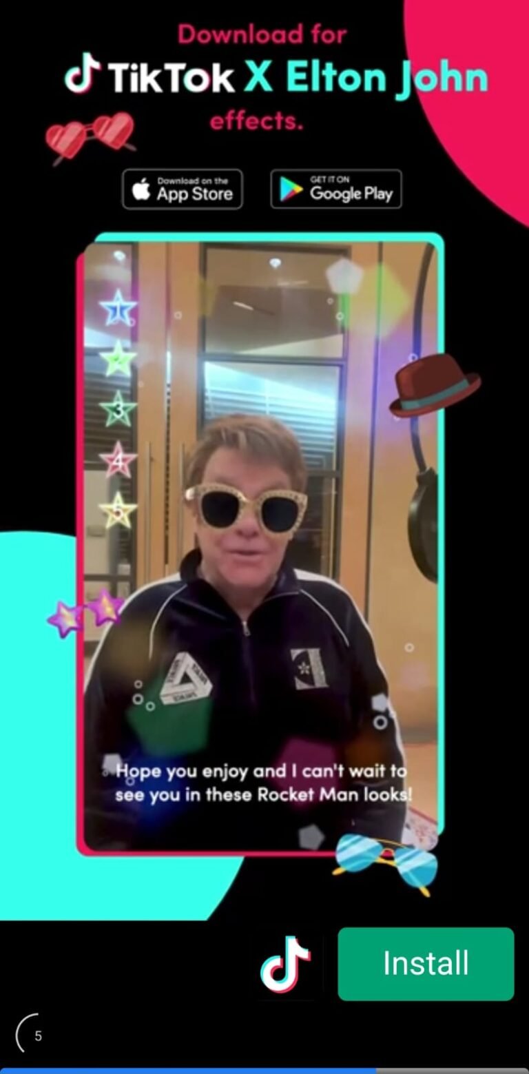 Ticking, Ticking…Elton the face of downbeat TikTok Elton John World