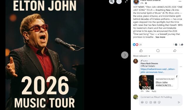 Elton Comeback Tour in 2026?